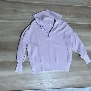 Aerie quarter zip pullover sweater